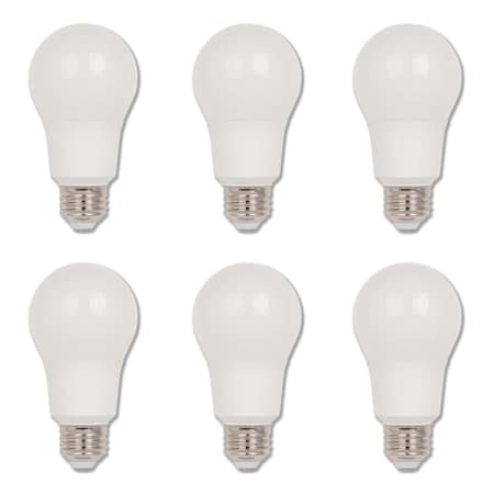 Westinghouse Bulb LED Dimmablemable 9W 120V A19 Omni 4000K Cool White E26 Med Base, 6PK 5077120